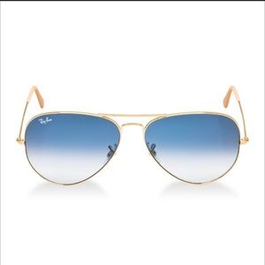 NWOT Ray Ban Unisex Aviator gradient blue